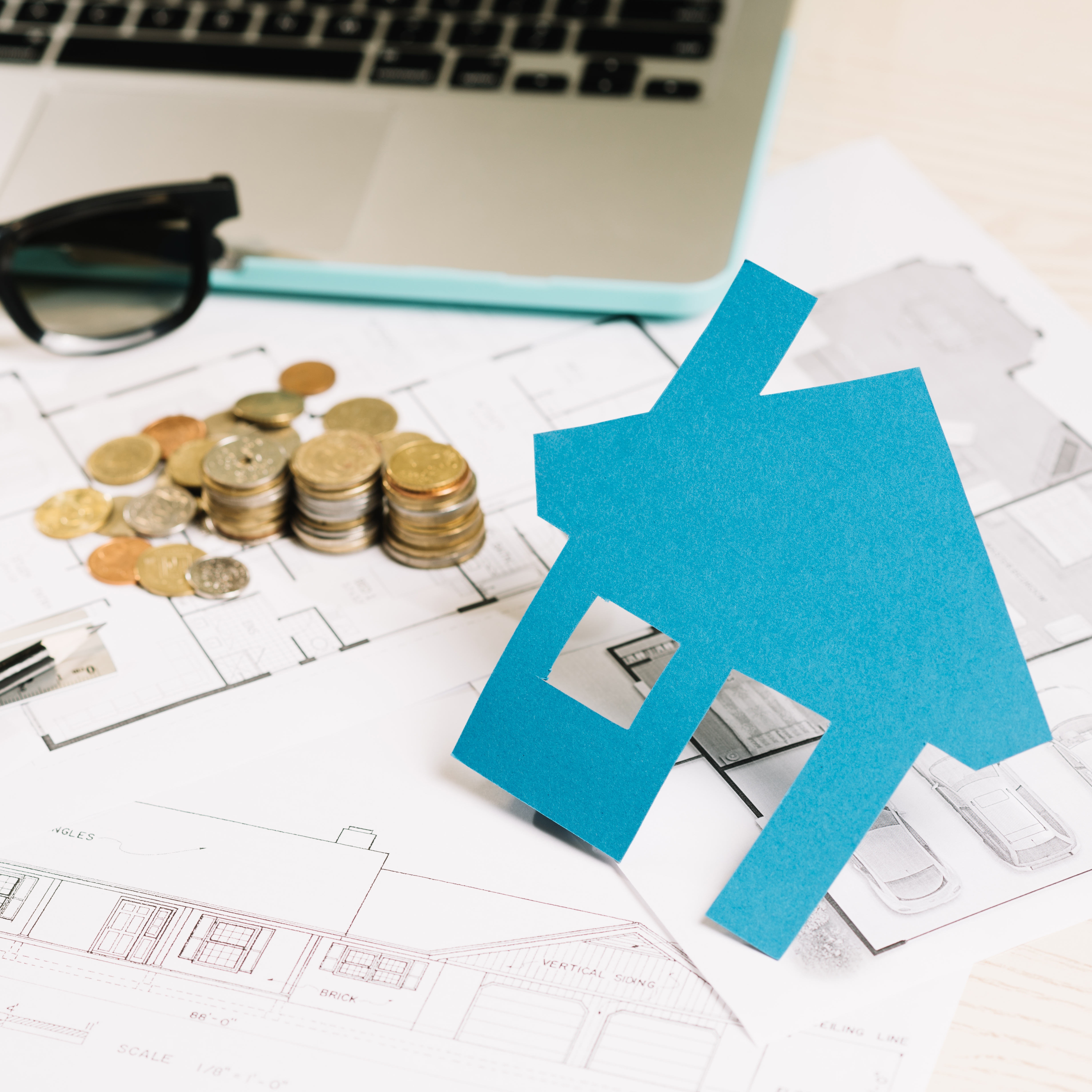 house figurine coins